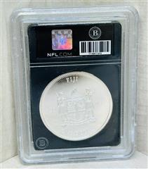 2015 AUTHENTICATED NFL SILVER DOLLAR COIN BRADFORD EXCHANGE LOS ANGELES RAMS